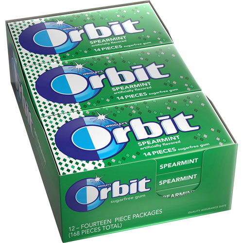 Marjack Wrigley Orbit Chewing Gum, Spearmint
