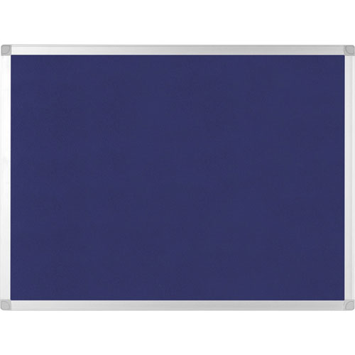 MasterVision™ Bulletin Board, Blue Fabric, 24"Wx36"Lx1/2"H, Blue