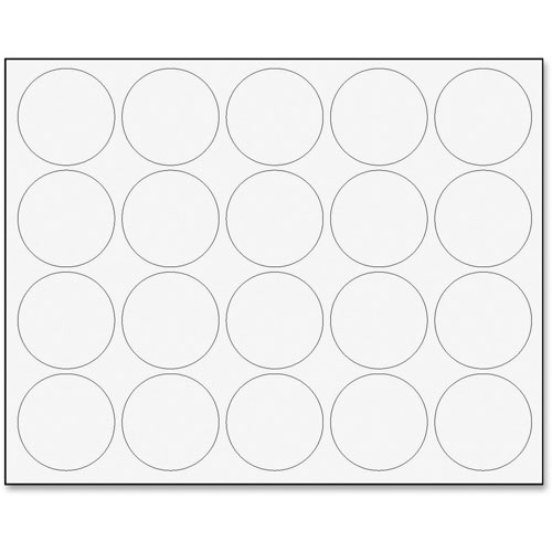 MasterVision™ Interchangeable Magnetic Board Accessories, Circles, White, 3/4", 20/Pack