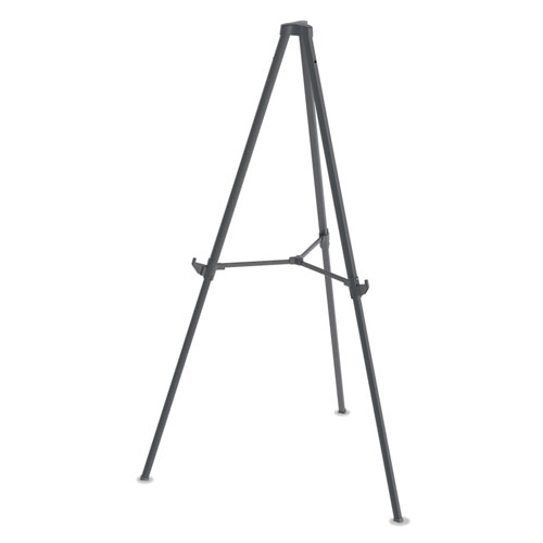 MasterVision™ Quantum Heavy Duty Display Easel, 35.62" - 61.22"H, Plastic, Black