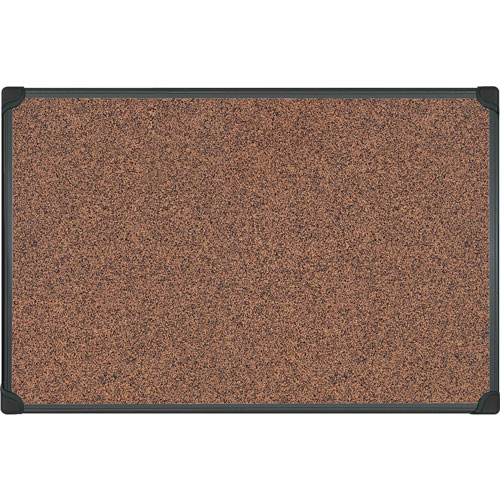 MasterVision™ Techcork Board, Self-Healing, 36"Wx48"H, Black/Brown