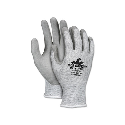 MCR Safety Cut Pro Gloves, Medium, Silver/Gray