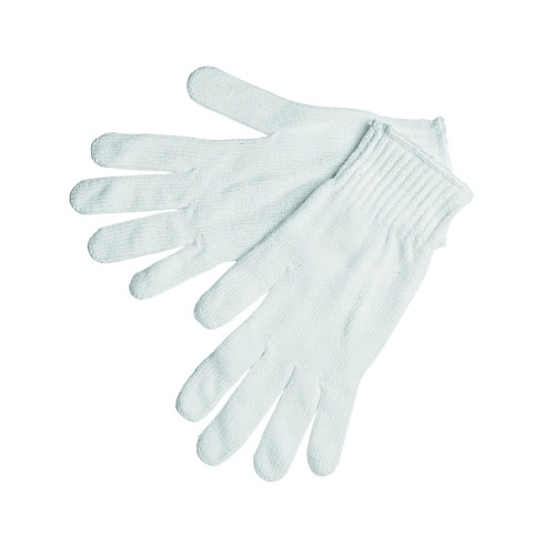 MCR Safety Multipurpose String Knit Gloves, Medium, Knit Wrist, Heavy Weight, Natural