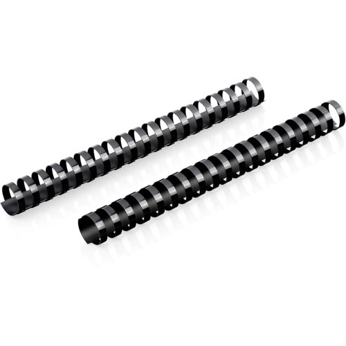 Mead Binding Spines, 19-Hole, 200-Sheet Capacity, 1" , 125/Bx, Bk