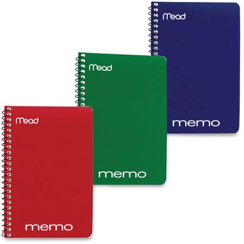 Mead Memo Book, College Ruled, 6 x 4, Wirebound, 40 Sheets