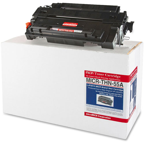 Micromicr MICR Toner Cartridge, Alternative for HP 55A, Laser, 6000 Pages, Black, 1 Each
