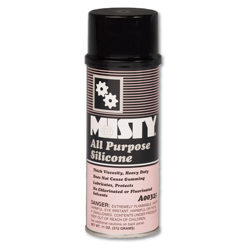 Misty All-Purpose Silicone Spray Lubricant, Aerosol Can, 11oz, 12/Carton