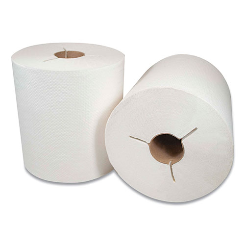 Morcon Paper Morsoft Controlled Towels, Y-Notch, 8" x 800 ft, White, 6/Carton
