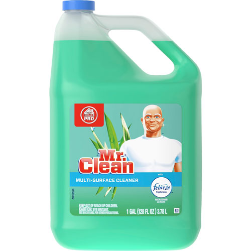 Mr. Clean Multipurpose Cleaner, w/Febreze, 128oz, Meadow/Rain