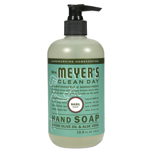Mrs. Meyer's® Clean Day Liquid Hand Soap, Basil, 12.5 oz