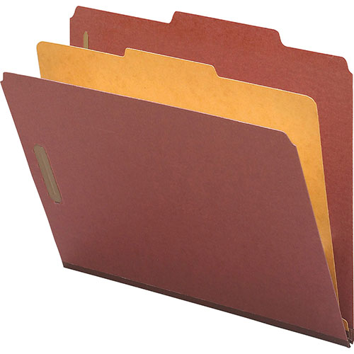 Nature Saver 01053 Classification Folder, Legal, 1 Partition, Red