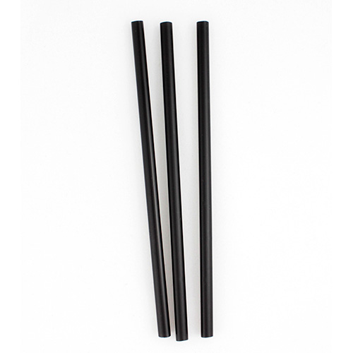 Netchoice 5.75" Black Jumbo Unwrapped Straw, Case of 2500