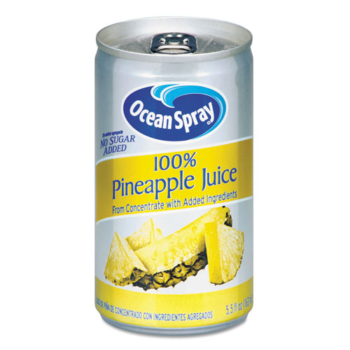 Ocean Spray 100% Juice, Pineapple, 5.5 oz Can