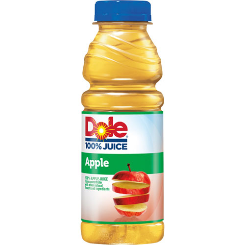 Ocean Spray Apple Juice, Plastic, 15.2oz., 12/CT, Gold