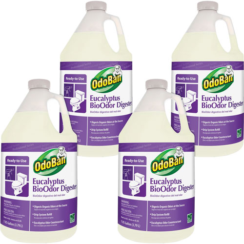 OdoBan® BioOdor Digester, Eucalyptus Scent, 1 gal Bottle, 4/Carton
