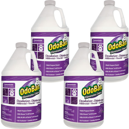 OdoBan® Odor Eliminator, Concentrate, Lavender, 1 Gal, 4/CT