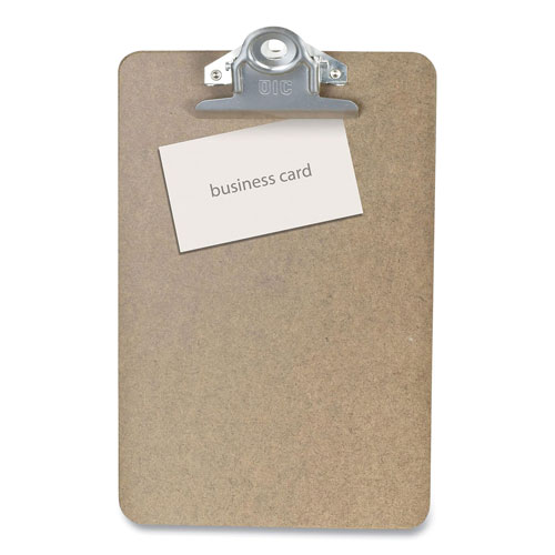 Officemate Recycled Hardboard Clipboard, 1" Capacity, Holds Memo Size, Brown