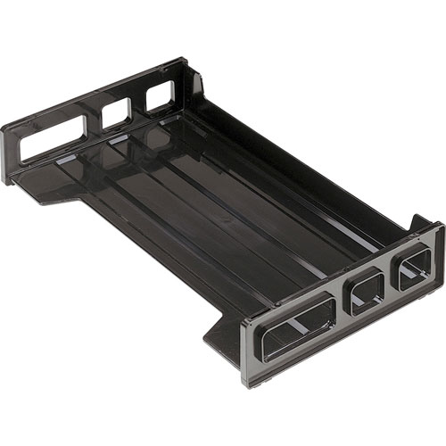 Officemate Side Loading Stackable Desk Tray, 16 1/4"x9"x2 3/4", BK