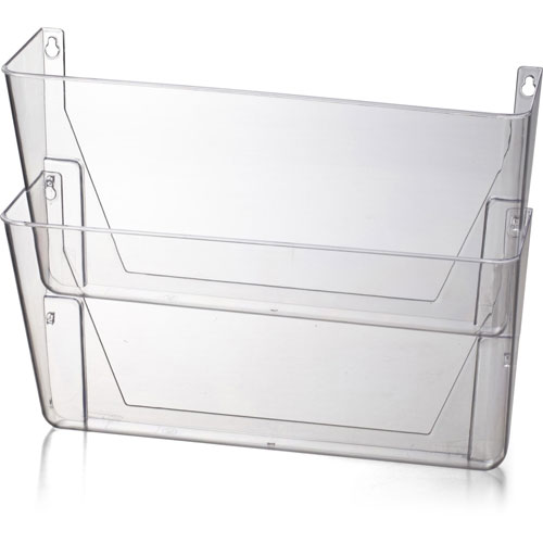 Officemate Space Saving Filing System, 10.6" x 13.0" x 4.1", Clear Plastic