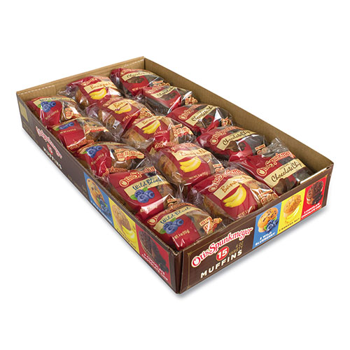 Otis Spunkmeyer® Muffins Variety Pack, Assorted Flavors, 4 oz Pack, 15 Packs/Box
