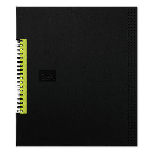 Oxford Idea Collective Professional Wirebound Hardcover Notebook, 1 Subject, Medium/College Rule, Black Cover, 11 x 8.5, 80 Sheets