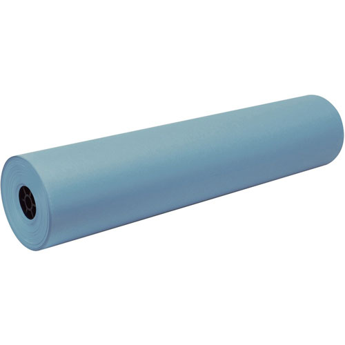 Pacon Paper Roll, f/Art Projects, 8-1/4" Dia, 36"x500', Sky Blue