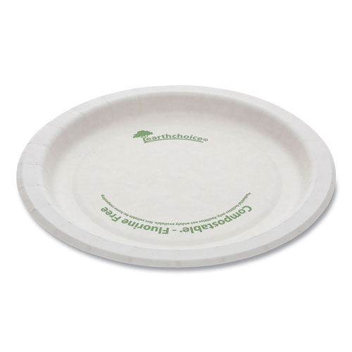Pactiv EarthChoice Pressware Compostable Dinnerware, Plate, 6" Diameter, White, 750/Carton
