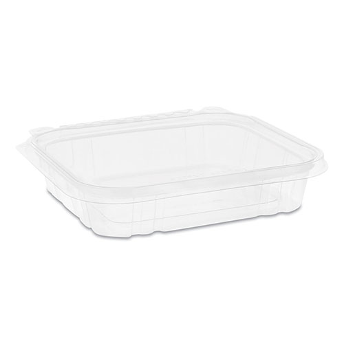 Pactiv EarthChoice Tamper Evident Deli Container, 16 oz, 7.25 x 6.38 x 1, Clear, 240/Carton