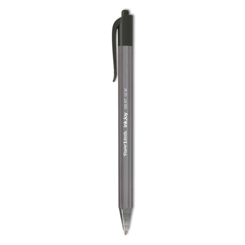 Papermate® InkJoy 100 RT Retractable Ballpoint Pen, Medium 1mm, Black Ink/Barrel, 20/Pack