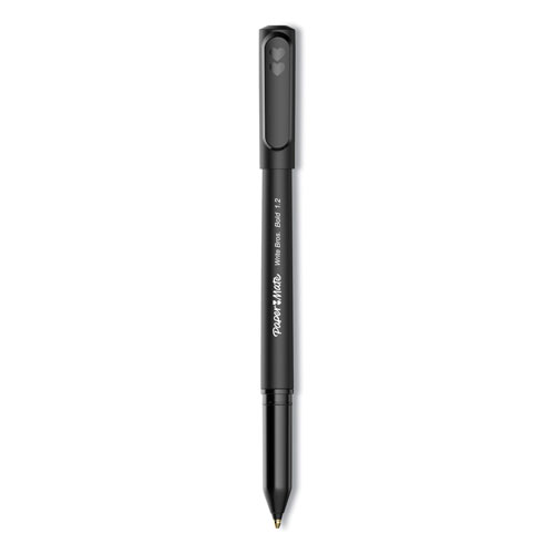 Papermate® Write Bros. Ballpoint Pen, Bold 1.2 mm, Black Ink/Barrel, Dozen