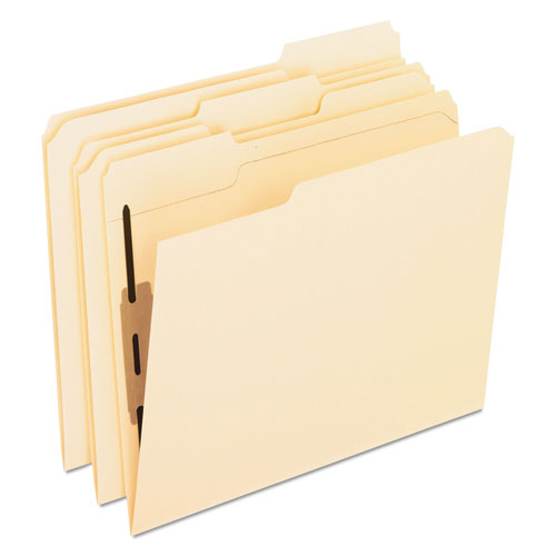 Pendaflex Manila Folders with Two Bonded Fasteners, 1/3-Cut Tabs, Letter Size, 50/Box