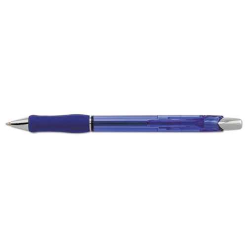 Pentel R.S.V.P. Super RT Retractable Ballpoint Pen, 0.7mm, Blue Ink/Barrel, Dozen