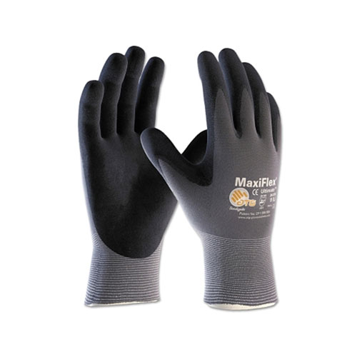 PIP MaxiFlex® Ultimate™ Nitrile Coated Micro-Foam Grip Gloves, 2X-Large, Black/Gray