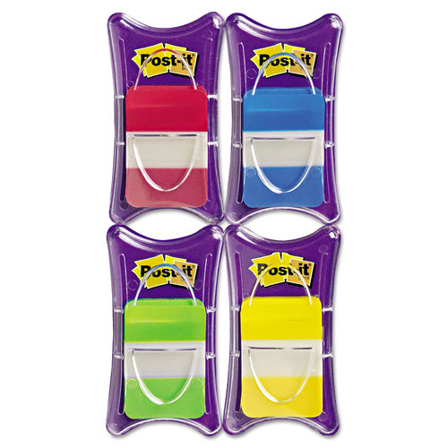 Post-it® 1" Tabs, 1/5-Cut Tabs, Assorted Colors, 1" Wide, 100/Pack