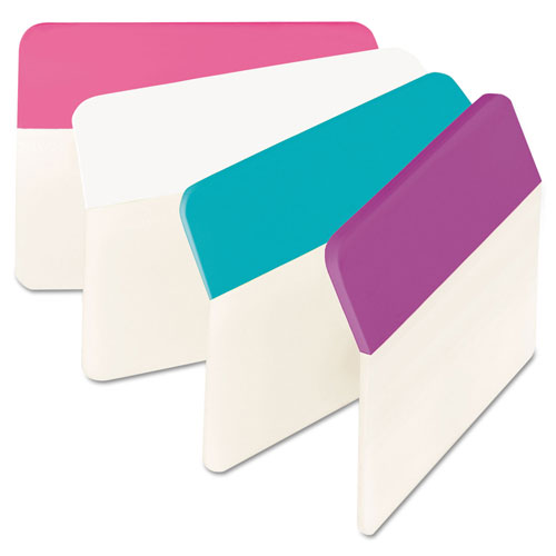 Post-it® 2" Angled Tabs, 1/5-Cut Tabs, Assorted Pastels, 2" Wide, 24/Pack