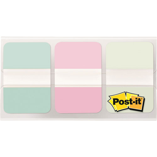 Post-it® Post-it Tabs, 1", 12 Tabs/Pad, 36 Tabs/PK, Assorted Pastels