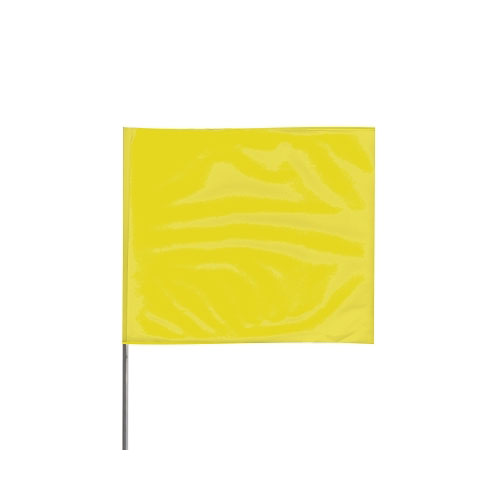 Presco Stake Flags, 2 in x 3 in, 18 in Height, Yellow