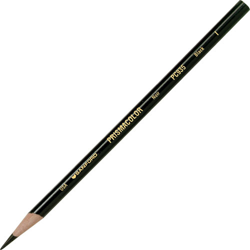 Prismacolor Premier Colored Pencil, Black Lead/Barrel, Dozen