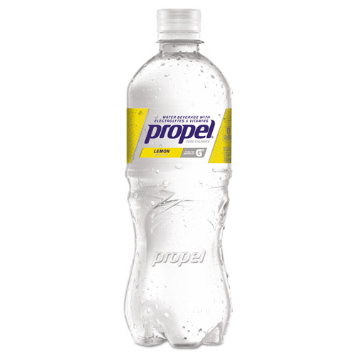 Propel Flavored Water, Lemon, Bottle, 500mL, 24/Carton