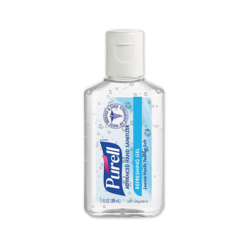 Purell Advanced Hand Sanitizer, 1 oz Flip Cap Bottle, Clean, 72/Carton