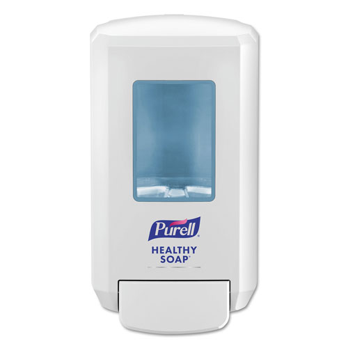 Purell CS4 Soap Push-Style Dispenser, 1250 mL, 4.88" x 8.8" x 11.38", White