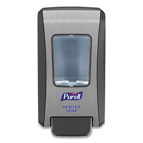 Purell FMX-20 Soap Push-Style Dispenser, 2,000 mL, 6.5 x 4.65 x 11.86, Graphite/Chrome, 6/Carton