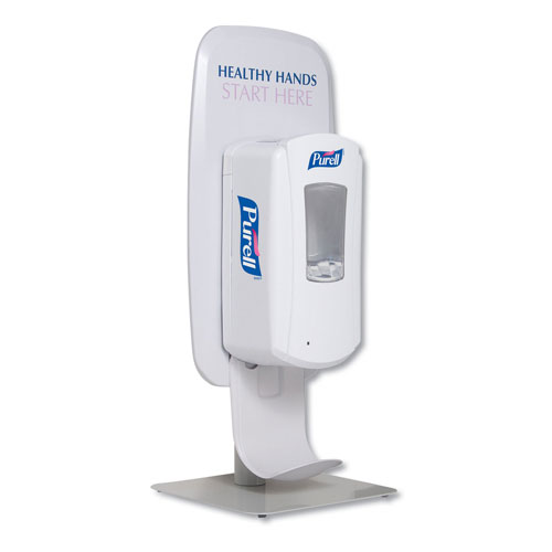 Purell LTX or TFX Table Top Dispenser Stand, 3.79" x 17.68" x 9.18", White