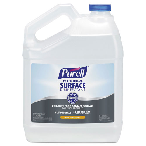 Purell Professional Surface Disinfectant, Fresh Citrus, 1 gal Bottle, 4/Carton