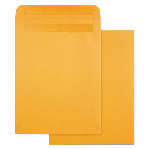 Quality Park High Bulk Self-Sealing Envelopes, #10 1/2, Cheese Blade Flap, Redi-Seal Closure, 9 x 12, Brown Kraft, 100/Box