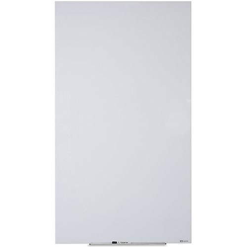 Quartet InvisaMount Vertical Magnetic Glass Dry-Erase Boards, 28 x 50, White Surface