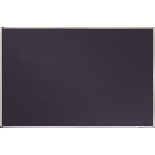 Quartet® Porcelain Black Chalkboard w/Aluminum Frame, 72" x 48", Silver