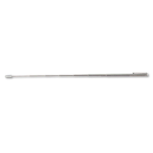 Quartet® Slimline Pen-Size Pocket Pointer w/Clip, Extends to 24-1/2", Silver