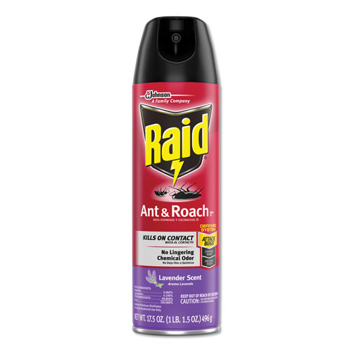 Raid Ant and Roach Killer, 17.5 oz Aerosol, Lavendar