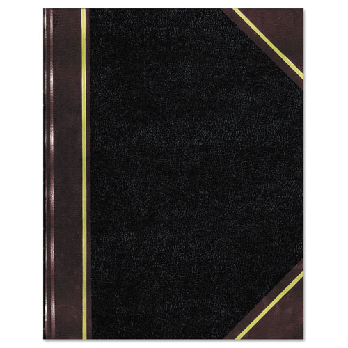 Rediform Texthide Record Book, 1-Subject, Medium/College Rule, Black/Burgundy Cover, (500) 14 x 8.5 Sheets